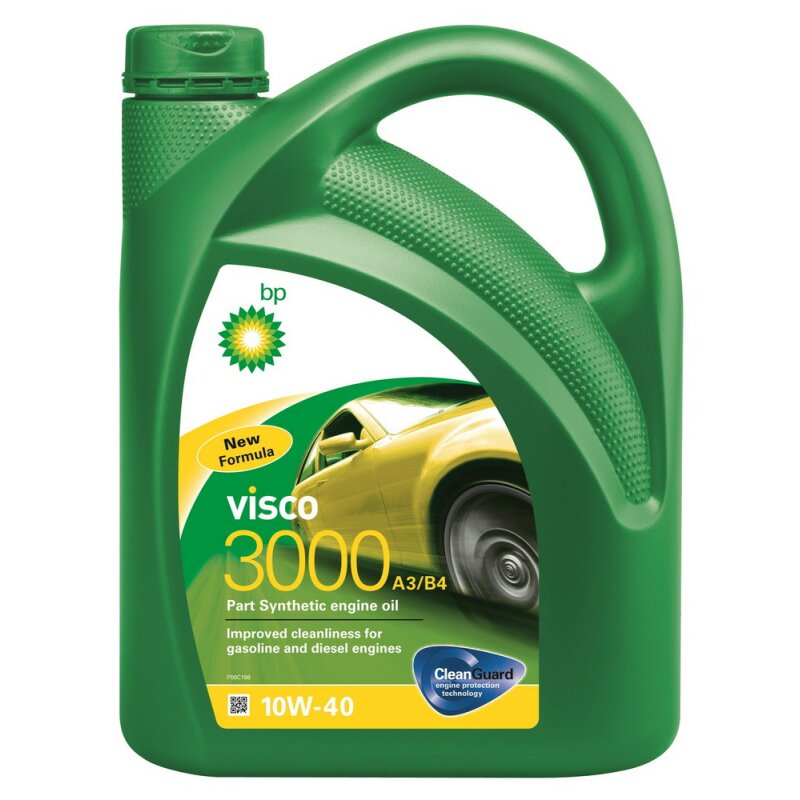 Масло моторное BP Visco 3000 10w40 полусинтетическое, SL/CF, ACEA A3/B4, универсальное, 4л, арт. 1467/0581
Масло моторное BP Visco 3000 10w40 полусинтетическое, SL/CF, ACEA A3/B4, универсальное, 4л, арт. 1467/0581