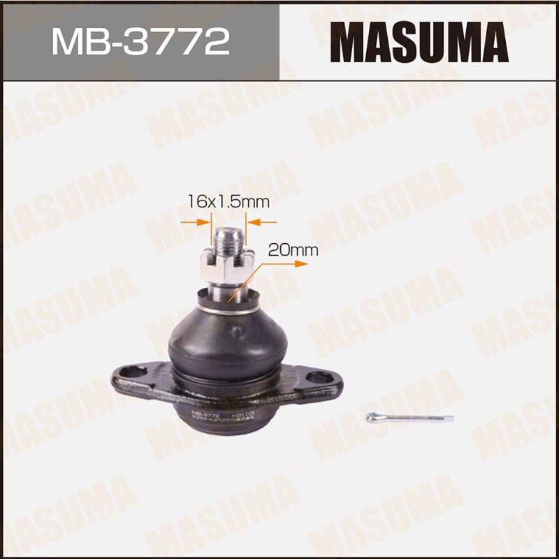 Шаровая опора "Masuma" front low CR50, SR50
Шаровая опора "Masuma" front low CR50, SR50