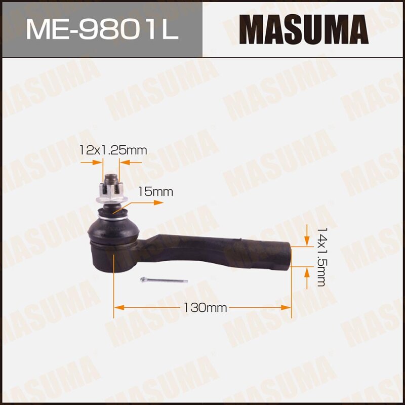 Наконечник рулевой тяги "Masuma" out LH ##S15#, ##E10, JCG10, 11, 17
Наконечник рулевой тяги "Masuma" out LH ##S15#, ##E10, JCG10, 11, 17