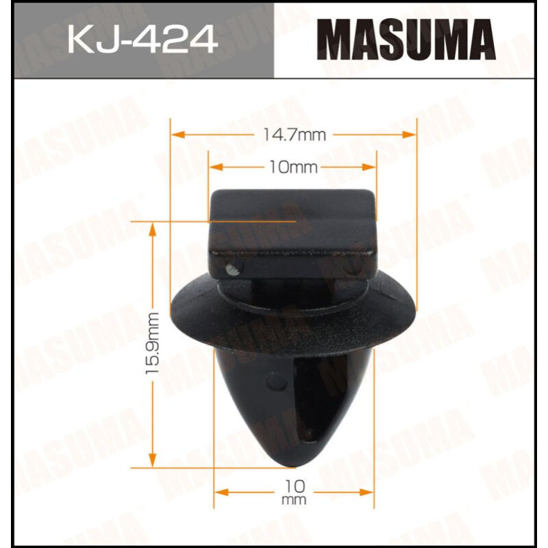 Клипса крепежная MASUMA KJ-424 (OEM 90467-10190
Клипса крепежная MASUMA KJ-424 (OEM 90467-10190