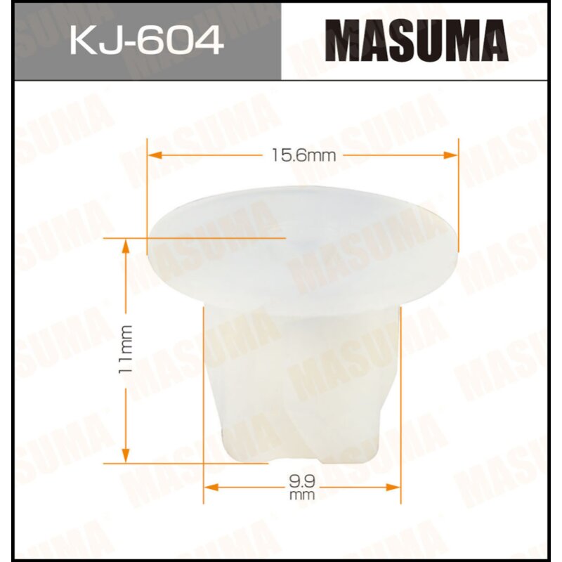 Клипса крепежная MASUMA KJ-604 (OEM 01281-00831)
Клипса крепежная MASUMA KJ-604 (OEM 01281-00831)