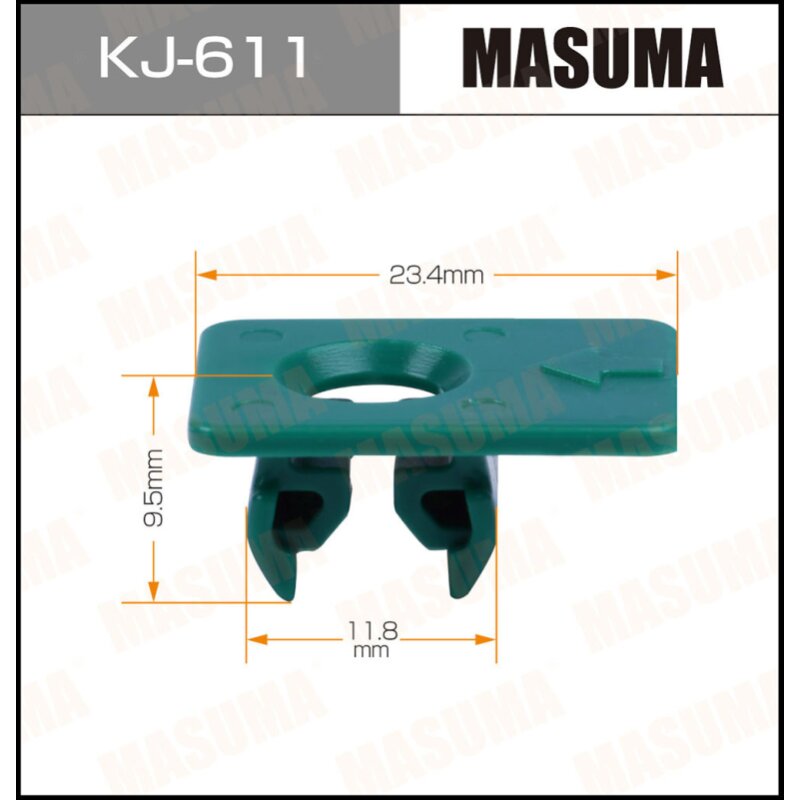 Клипса крепежная MASUMA KJ-611 (OEM 26399-3J110)
Клипса крепежная MASUMA KJ-611 (OEM 26399-3J110)