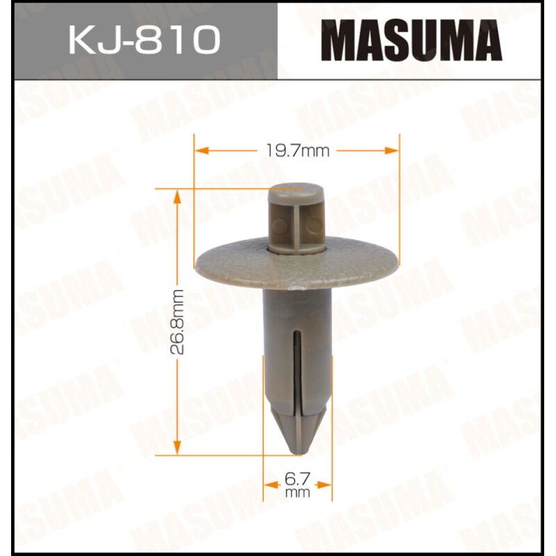 Клипса крепежная MASUMA KJ-810 (OEM MR489344
Клипса крепежная MASUMA KJ-810 (OEM MR489344