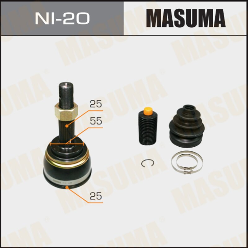 ШРУС MASUMA 25x55x25 (1/6
ШРУС MASUMA 25x55x25 (1/6