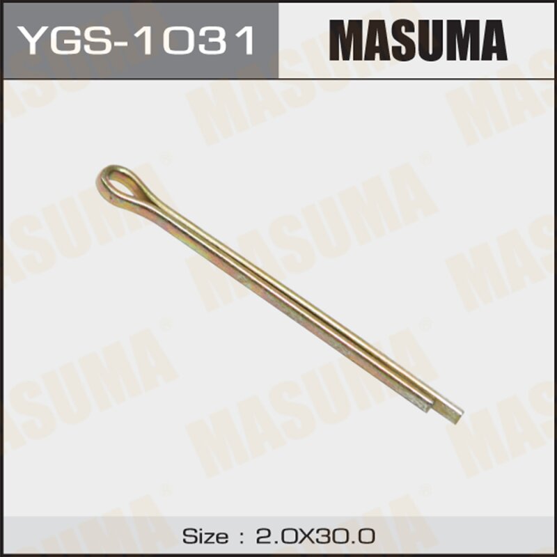 Шплинт MASUMA YGS-1031 2x30mm, 50 шт (стоимость за упаковку 50 шт
Шплинт MASUMA YGS-1031 2x30mm, 50 шт (стоимость за упаковку 50 шт