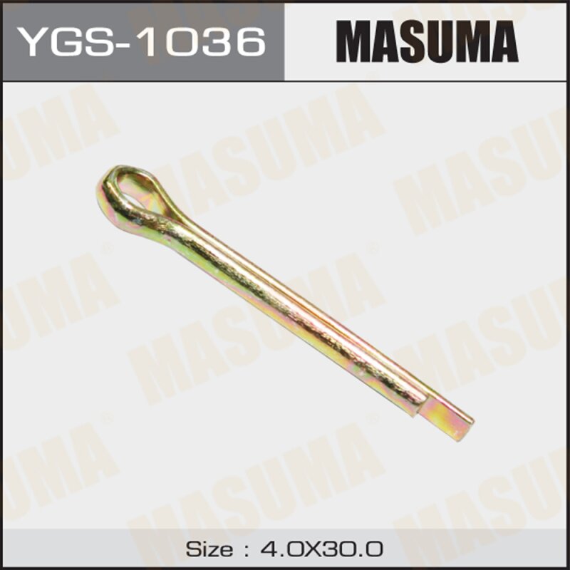 Шплинт MASUMA YGS-1036 4x30mm, 50 шт (стоимость за упаковку 50 шт
Шплинт MASUMA YGS-1036 4x30mm, 50 шт (стоимость за упаковку 50 шт