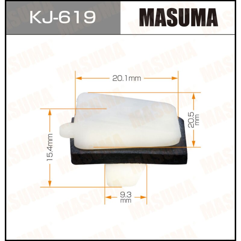 Клипса крепежная MASUMA KJ-619 (OEM 76848-4U010)
Клипса крепежная MASUMA KJ-619 (OEM 76848-4U010)