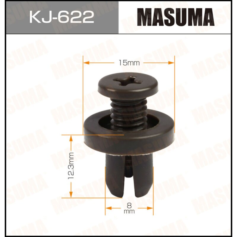Клипса крепежная MASUMA KJ-622 (OEM 01553-01405, 01553-01415
Клипса крепежная MASUMA KJ-622 (OEM 01553-01405, 01553-01415
