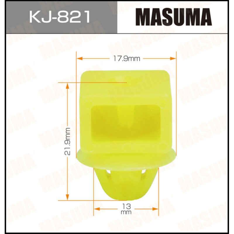 Клипса крепежная MASUMA KJ-821 (OEM MB643129)
Клипса крепежная MASUMA KJ-821 (OEM MB643129)