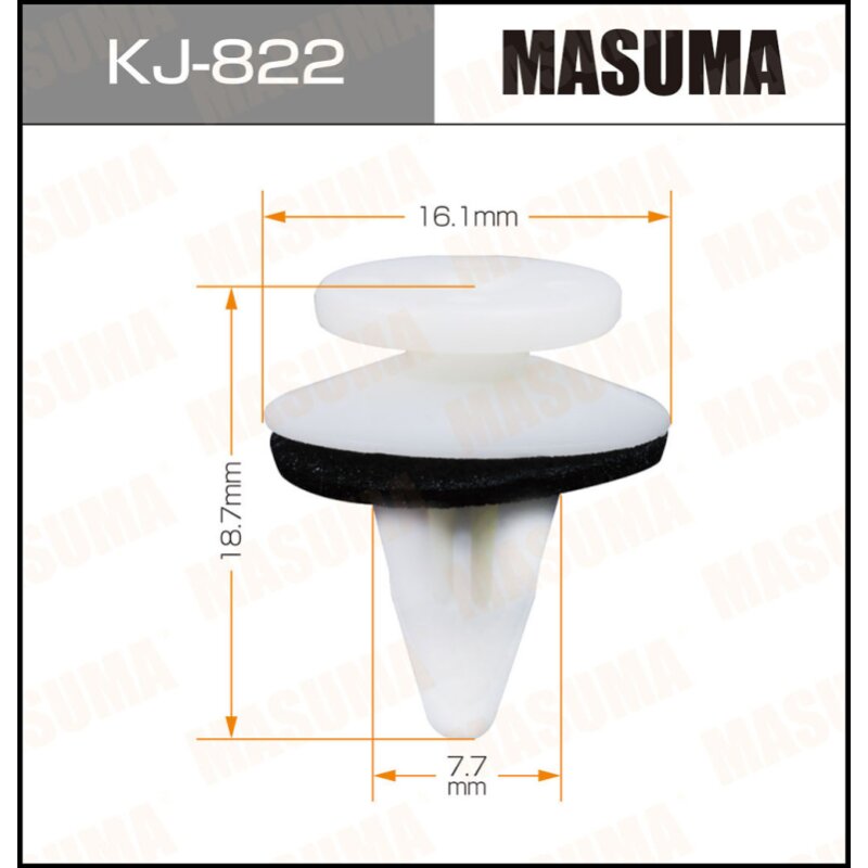 Клипса крепежная MASUMA KJ-822 (OEM MR322000
Клипса крепежная MASUMA KJ-822 (OEM MR322000