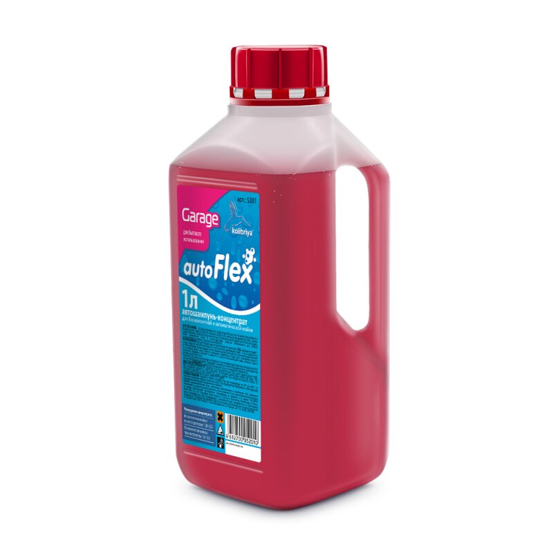 Автошампунь Kolibriya AutoFlex Garage, для бесконтактной мойки, концентрат, розовый, бутылка 1л, арт. 5201
Автошампунь Kolibriya AutoFlex Garage, для бесконтактной мойки, концентрат, розовый, бутылка 1л, арт. 5201
