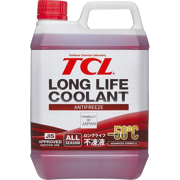 Антифриз TCL Long Life Coolant, красный, -50°C, 2л, арт. LLC00741
Антифриз TCL Long Life Coolant, красный, -50°C, 2л, арт. LLC00741