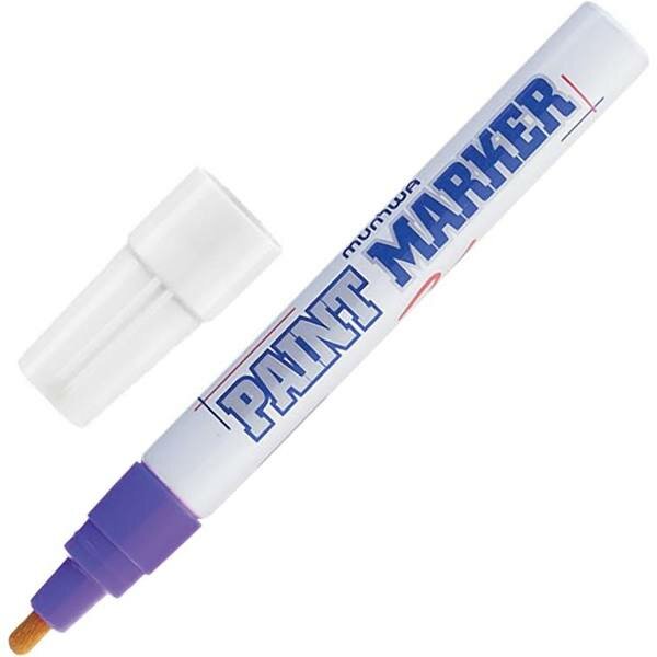 Маркер эмалевый Munhwa Paint Marker, фиолетовый, перманентный, для различных поверхностей, 4мм
Маркер эмалевый Munhwa Paint Marker, фиолетовый, перманентный, для различных поверхностей, 4мм