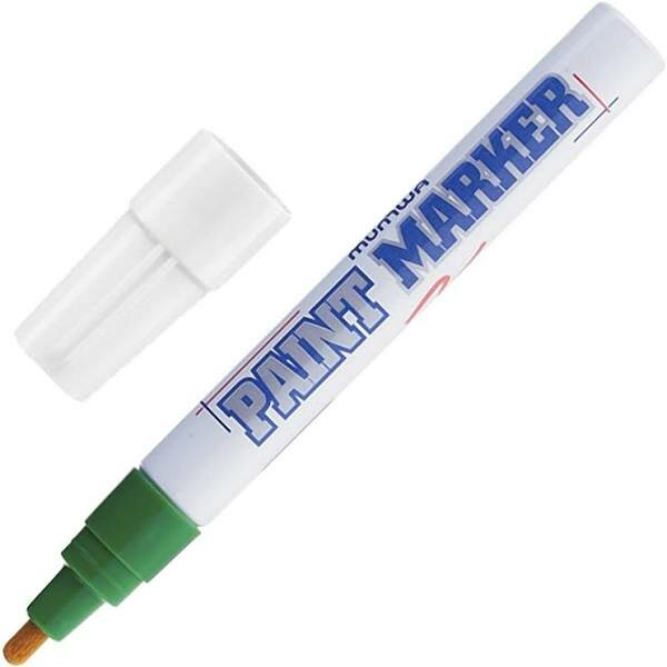 Маркер эмалевый Munhwa Paint Marker, зелёный, перманентный, для различных поверхностей, 4мм
Маркер эмалевый Munhwa Paint Marker, зелёный, перманентный, для различных поверхностей, 4мм