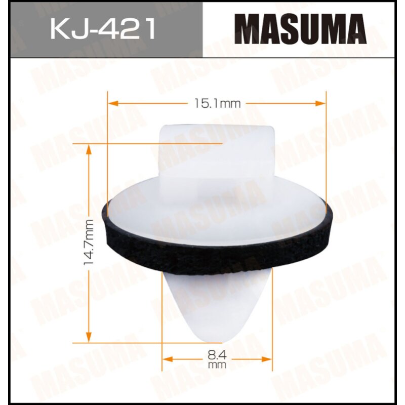 Клипса крепежная MASUMA KJ-421 (OEM 90467-08080)
Клипса крепежная MASUMA KJ-421 (OEM 90467-08080)