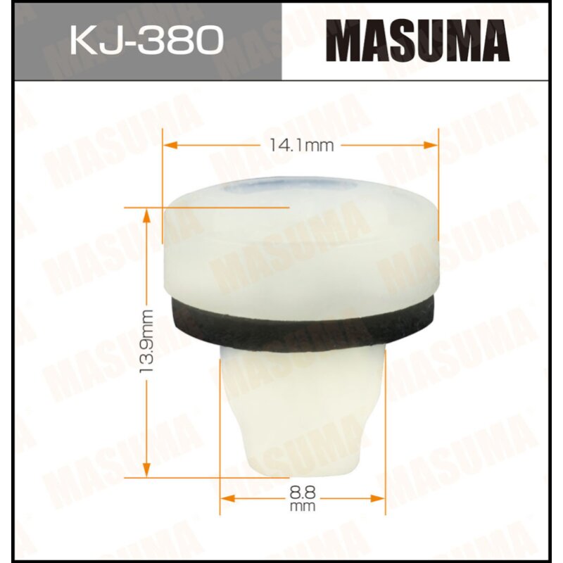 Клипса крепежная MASUMA KJ-380 (OEM 90189-04155
Клипса крепежная MASUMA KJ-380 (OEM 90189-04155