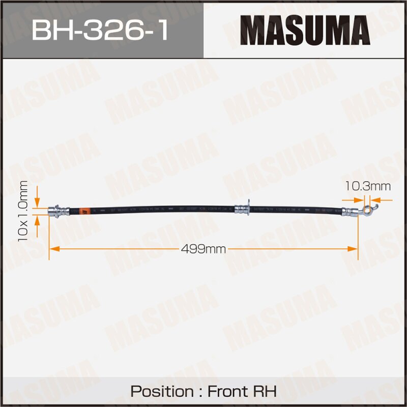 Шланг тормозной "Masuma" T- /front/ Camry Gracia MCV2#, SXV2# RH
Шланг тормозной "Masuma" T- /front/ Camry Gracia MCV2#, SXV2# RH