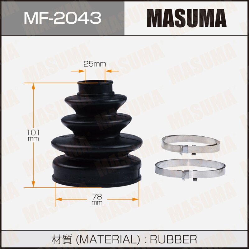 Пыльник ШРУСа MASUMA MF-2043
Пыльник ШРУСа MASUMA MF-2043