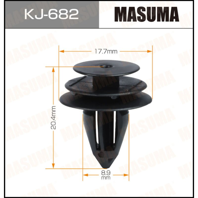 Клипса крепежная MASUMA KJ-682
Клипса крепежная MASUMA KJ-682