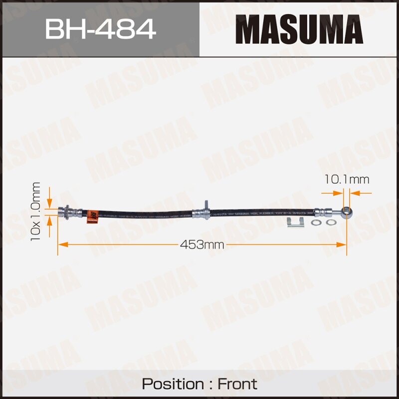 Шланг тормозной "Masuma" H- /front/ Logo GA3
Шланг тормозной "Masuma" H- /front/ Logo GA3