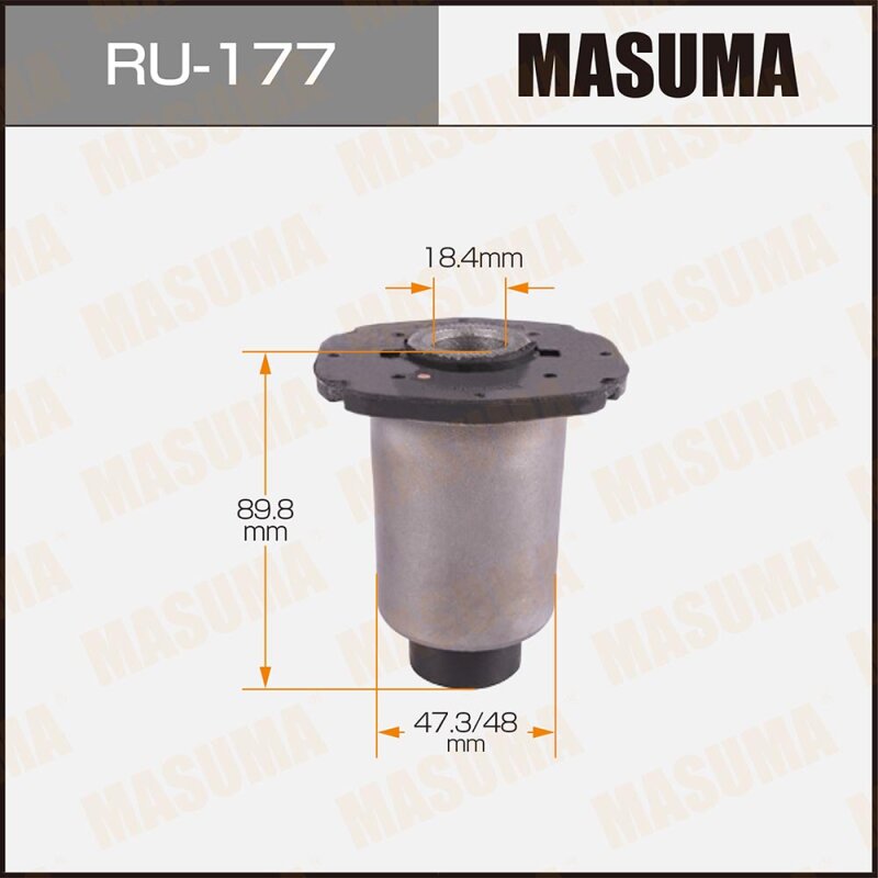 Сайлентблок "Masuma" Land Cruiser /##J10#/ front low R
Сайлентблок "Masuma" Land Cruiser /##J10#/ front low R