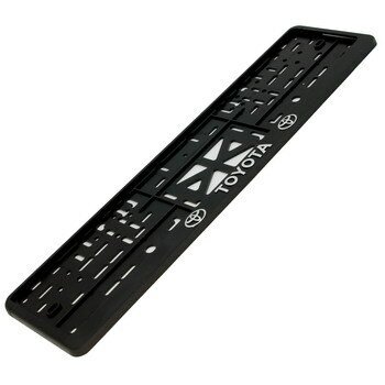 Рамка номерного знака Дельта ПРО для автомобиля, прямоугольная, пластиковая, черная, с защелкой (книжка), надпись «Toyota» (тиснение серебром, Черный
Рамка номерного знака Дельта ПРО для автомобиля, прямоугольная, пластиковая, черная, с защелкой (книжка), надпись «Toyota» (тиснение серебром, Черный