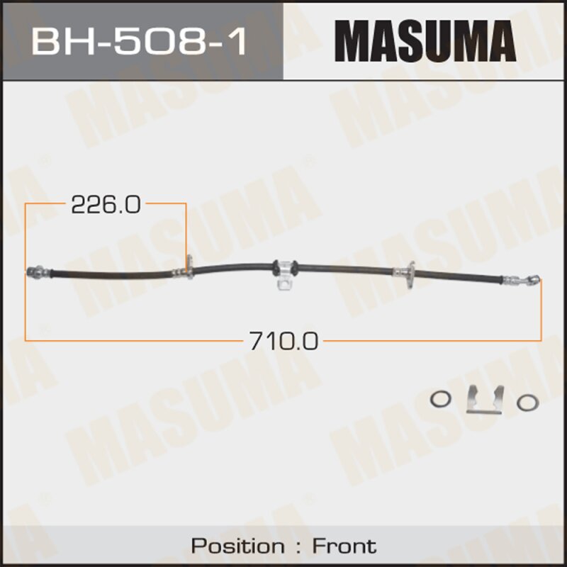 Шланг тормозной "Masuma" H- /front/ Ascot CE4, 5 RH
Шланг тормозной "Masuma" H- /front/ Ascot CE4, 5 RH