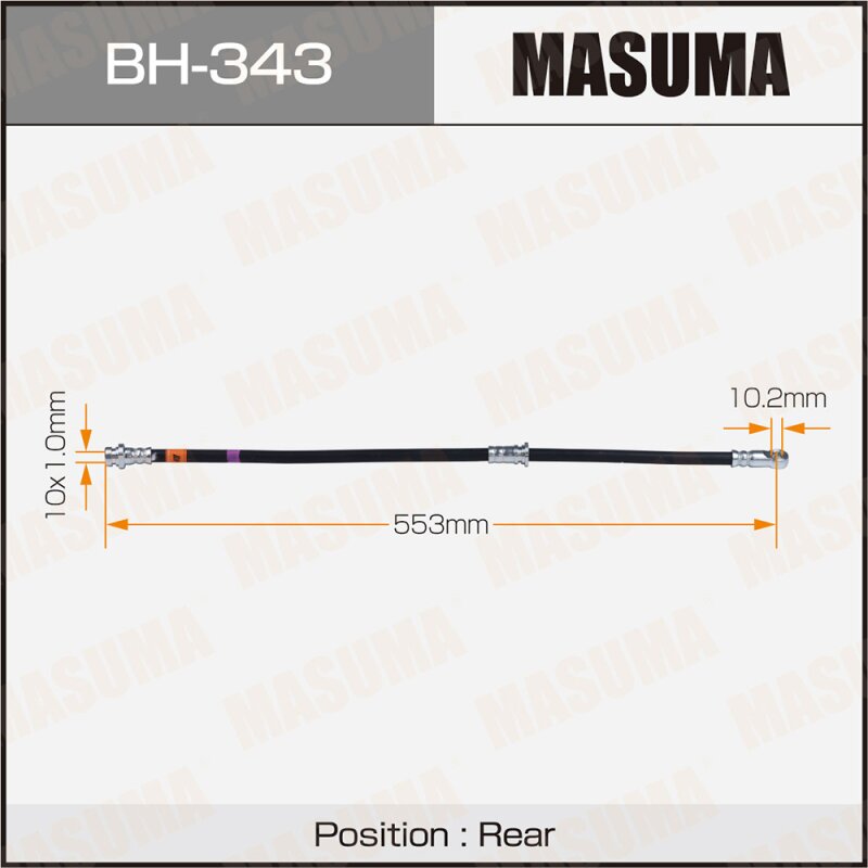 Шланг тормозной MASUMA MMC- /rear/ Pajero V6#W, V7#W
Шланг тормозной MASUMA MMC- /rear/ Pajero V6#W, V7#W