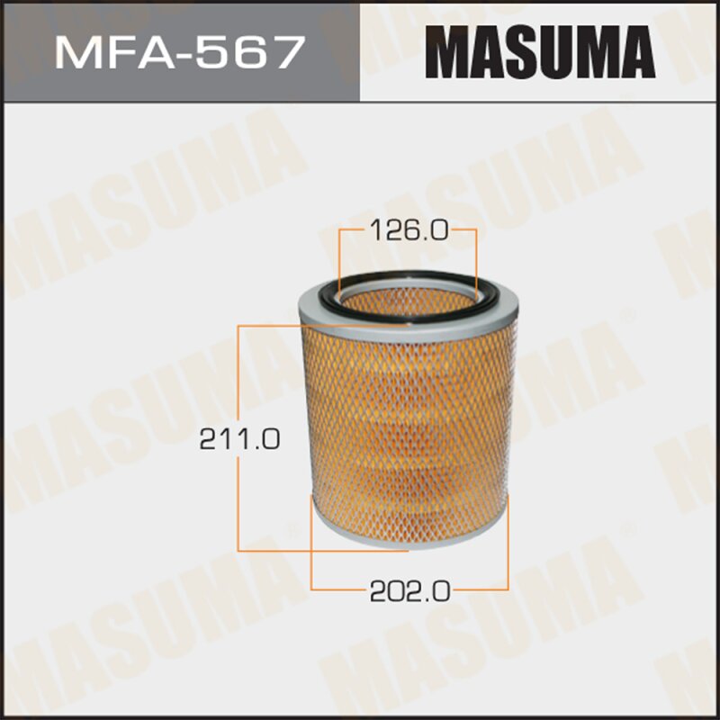 Фильтр воздушный Masuma A-444, арт. MFA-567
Фильтр воздушный Masuma A-444, арт. MFA-567
