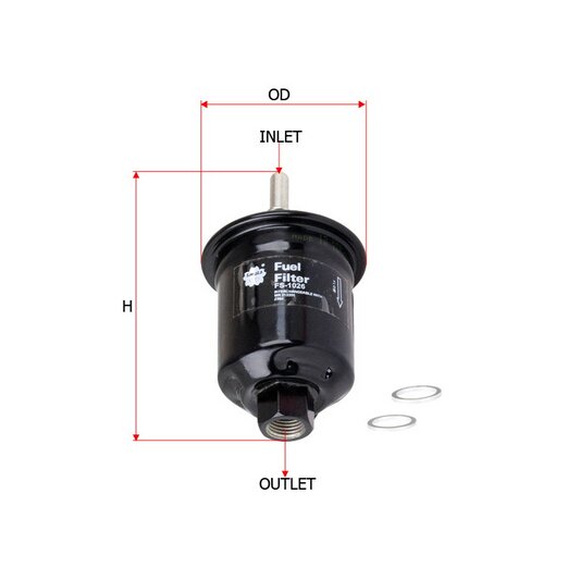 Фильтр топливный Sakura JN-3202
Фильтр топливный Sakura JN-3202