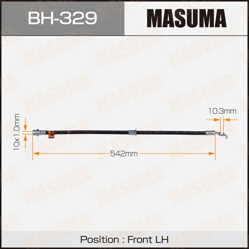 Шланг тормозной "Masuma" T- /front/ Camry, Vista ##V3# LH
Шланг тормозной "Masuma" T- /front/ Camry, Vista ##V3# LH