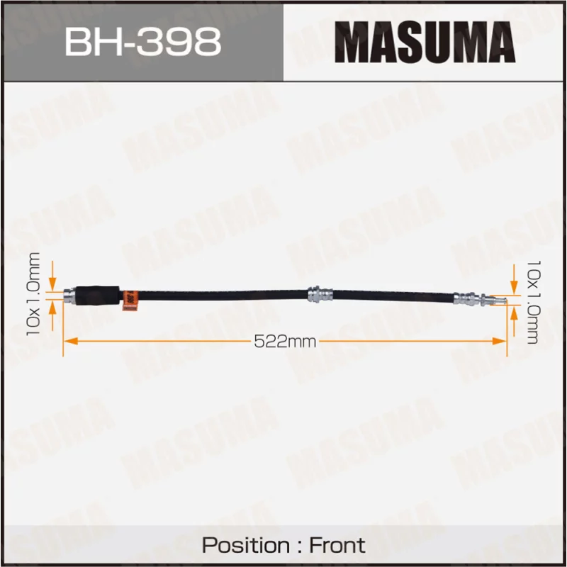 Шланг тормозной "Masuma" Mz- /front/ Demio DY3W (0402- )
Шланг тормозной "Masuma" Mz- /front/ Demio DY3W (0402- )