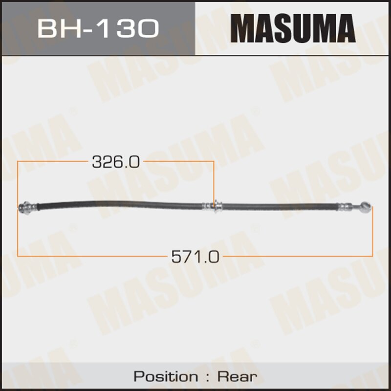 Шланг тормозной "Masuma" N- /rear/ Pulsar N15, Sunny B14 2WD
Шланг тормозной "Masuma" N- /rear/ Pulsar N15, Sunny B14 2WD