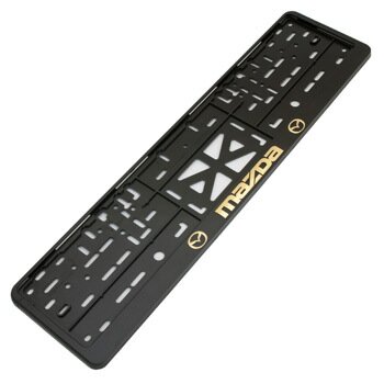 Рамка номерного знака Дельта ПРО для автомобиля, прямоугольная, пластиковая, черная, с защелкой (книжка), надпись «Mazda» (тиснение золотом, Черный
Рамка номерного знака Дельта ПРО для автомобиля, прямоугольная, пластиковая, черная, с защелкой (книжка), надпись «Mazda» (тиснение золотом, Черный