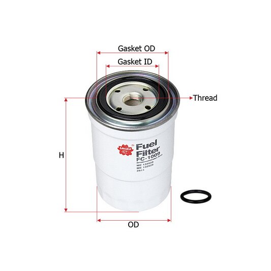 Фильтр топливный "SAKURA" // FC-332
Фильтр топливный "SAKURA" // FC-332