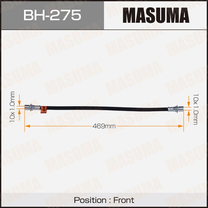 Шланг тормозной "Masuma" T- /front/ HiLux Surf LN100, 106, YN100, 105
Шланг тормозной "Masuma" T- /front/ HiLux Surf LN100, 106, YN100, 105