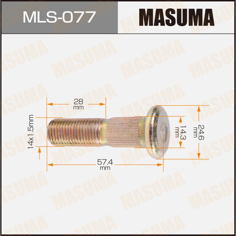 Шпилька для грузовика "Masuma" OEM_43222-J0101 Nissan
Шпилька для грузовика "Masuma" OEM_43222-J0101 Nissan