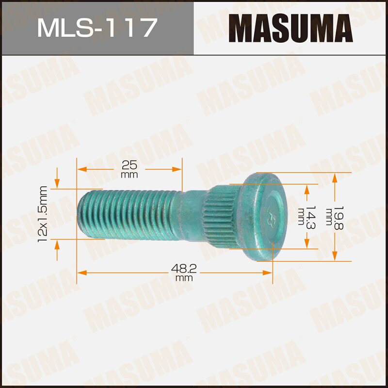 Шпилька "Masuma" OEM_90942-02052 Toyota* (стоимость за упаковку 20 шт
Шпилька "Masuma" OEM_90942-02052 Toyota* (стоимость за упаковку 20 шт