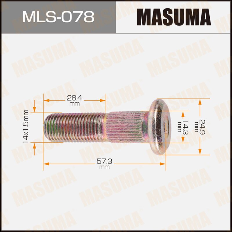 Шпилька для грузовика "Masuma" OEM_40223-J0101 Nissan
Шпилька для грузовика "Masuma" OEM_40223-J0101 Nissan