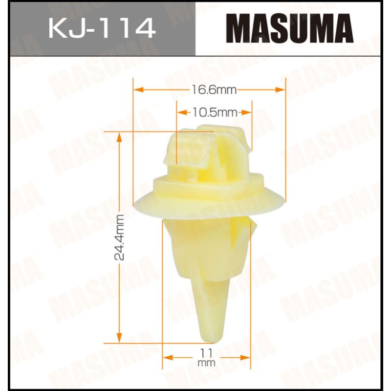 Клипса крепежная MASUMA KJ-114 (OEM 90467-11100)
Клипса крепежная MASUMA KJ-114 (OEM 90467-11100)