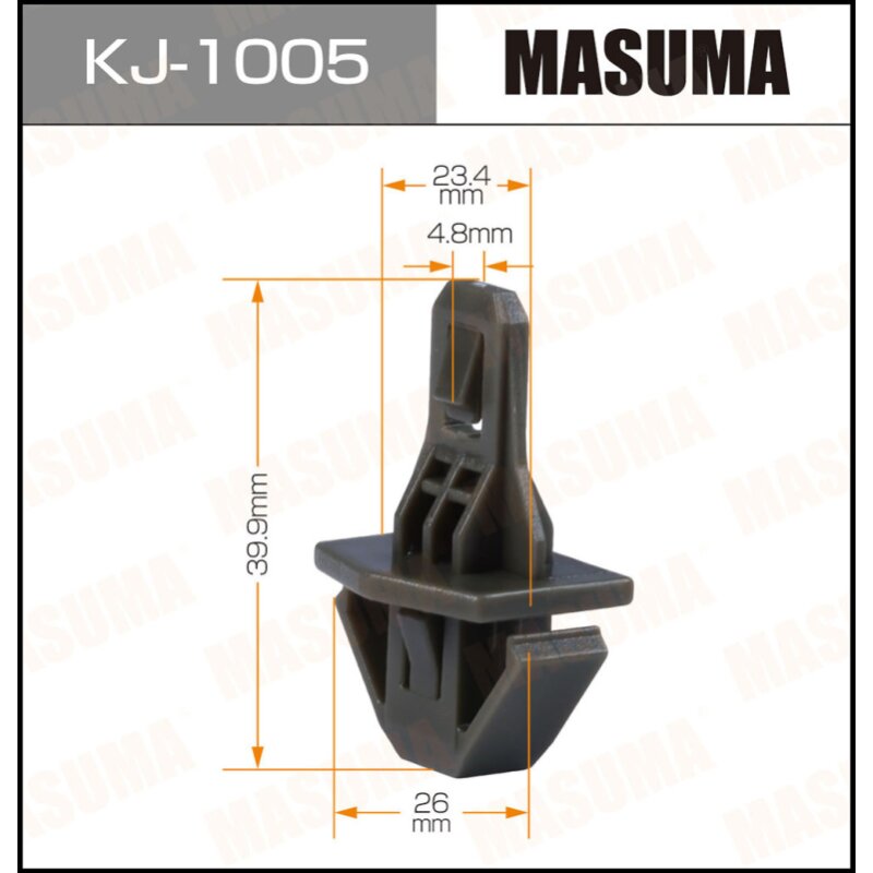 Клипса крепежная MASUMA KJ-1005 (OEM 91578-SW5-003)
Клипса крепежная MASUMA KJ-1005 (OEM 91578-SW5-003)