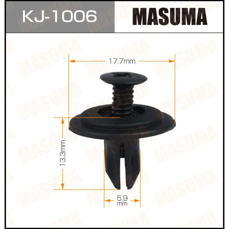 Клипса крепежная MASUMA KJ-1006 (OEM 90688-SB0-003, 90688-SB0-013)
Клипса крепежная MASUMA KJ-1006 (OEM 90688-SB0-003, 90688-SB0-013)