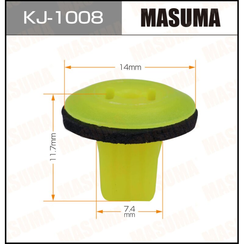 Клипса крепежная MASUMA KJ-1008 (OEM 90189-04066, 90665-SM4-000)
Клипса крепежная MASUMA KJ-1008 (OEM 90189-04066, 90665-SM4-000)