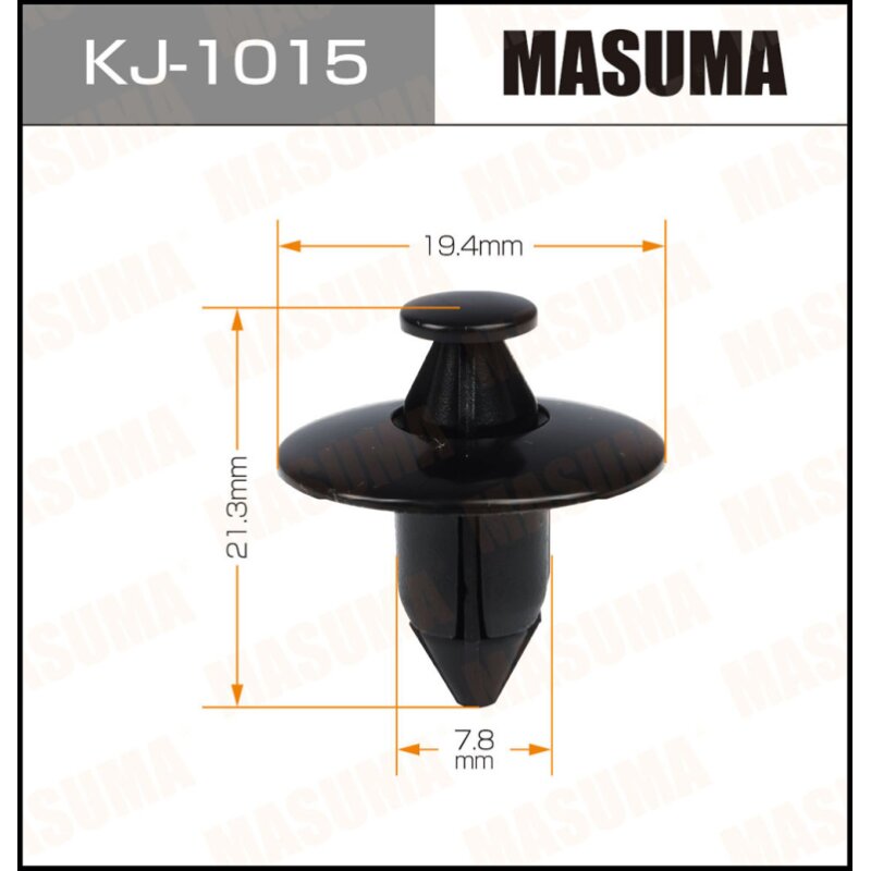 Клипса крепежная MASUMA KJ-1015 (OEM 91545-SE0-003)
Клипса крепежная MASUMA KJ-1015 (OEM 91545-SE0-003)