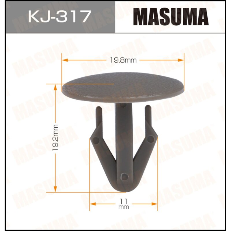 Клипса крепежная MASUMA KJ-317 (OEM 90467-11050, 90467-11050-B0)
Клипса крепежная MASUMA KJ-317 (OEM 90467-11050, 90467-11050-B0)