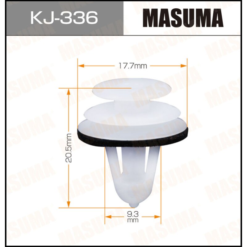 Клипса крепежная MASUMA KJ-336 (OEM 67771-13020, 94530670
Клипса крепежная MASUMA KJ-336 (OEM 67771-13020, 94530670