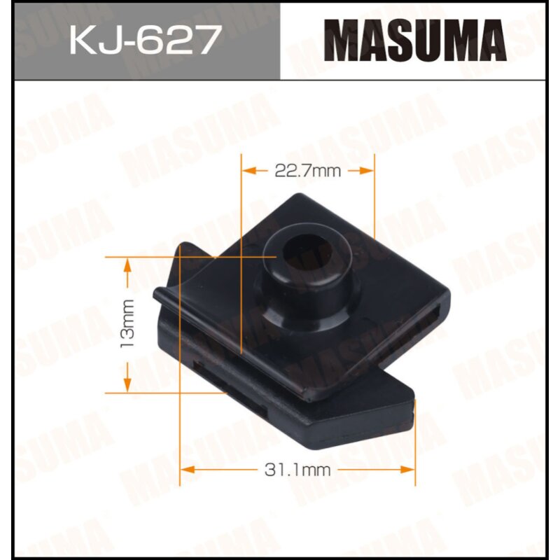 Клипса крепежная MASUMA KJ-627 (OEM 63848-35F00, 63848-D4001
Клипса крепежная MASUMA KJ-627 (OEM 63848-35F00, 63848-D4001