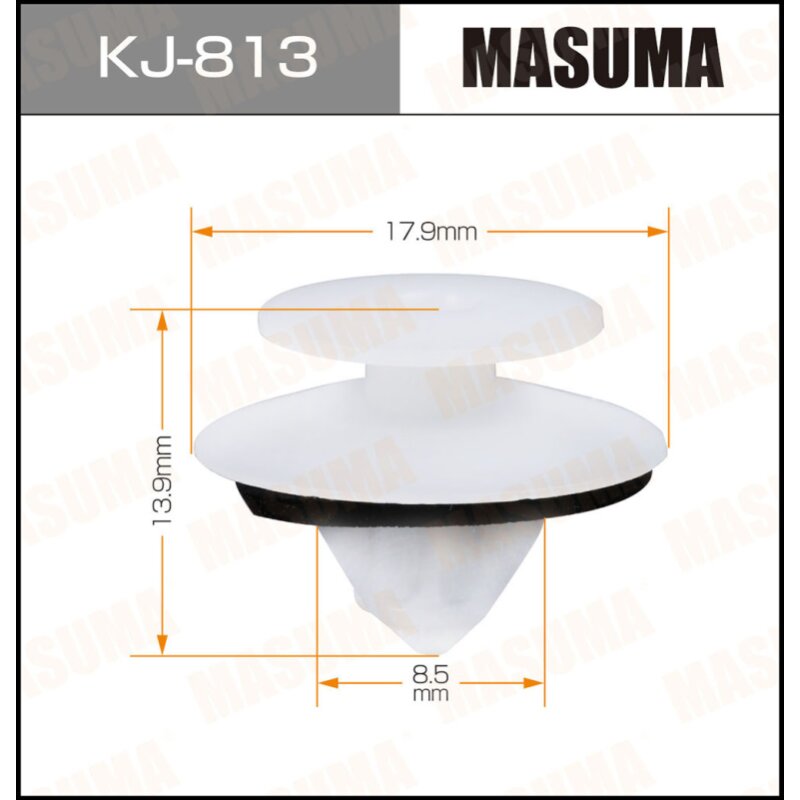 Клипса крепежная MASUMA KJ-813 (OEM MN112024
Клипса крепежная MASUMA KJ-813 (OEM MN112024