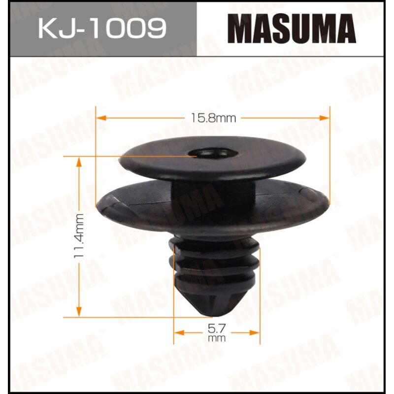 Клипса крепежная MASUMA KJ-1009 (OEM 90669-SR4-003)
Клипса крепежная MASUMA KJ-1009 (OEM 90669-SR4-003)