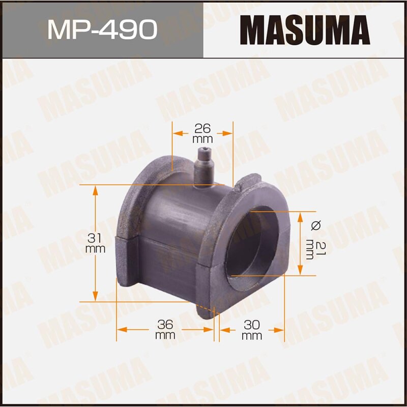 Втулка стабилизатора "Masuma" /rear/ Pajero Mini H56A
Втулка стабилизатора "Masuma" /rear/ Pajero Mini H56A